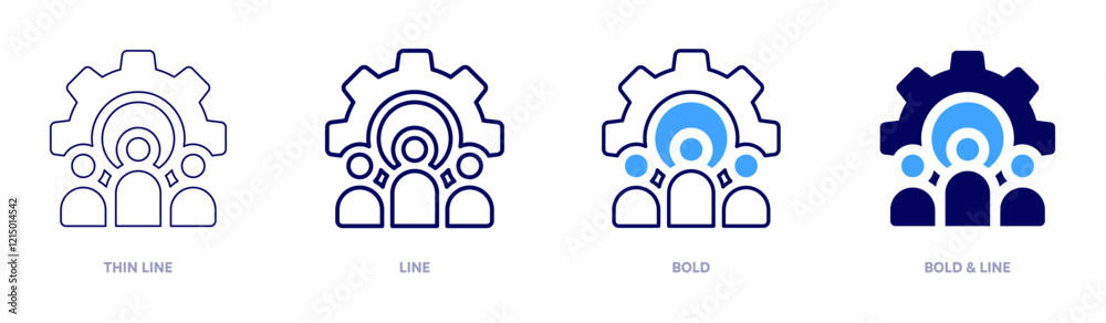 Sales manager icon in 4 different styles. Thin Line, Line, Bold, and Bold Line. Duotone style. Editable stroke Sales manager icon in 4 different styles. Thin Line, Line, Bold, and Bold Line. Duotone style. Editable stroke