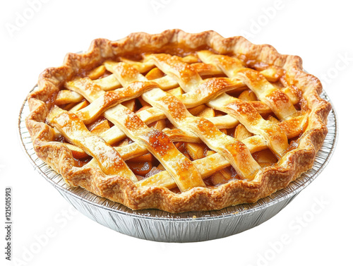 apple pie on a white background