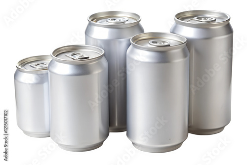 cans isolated on white background
