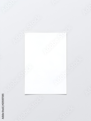 White blank sheets of a4 paper size or documents mockup on a gray background. Template for design blank paper sheets photo