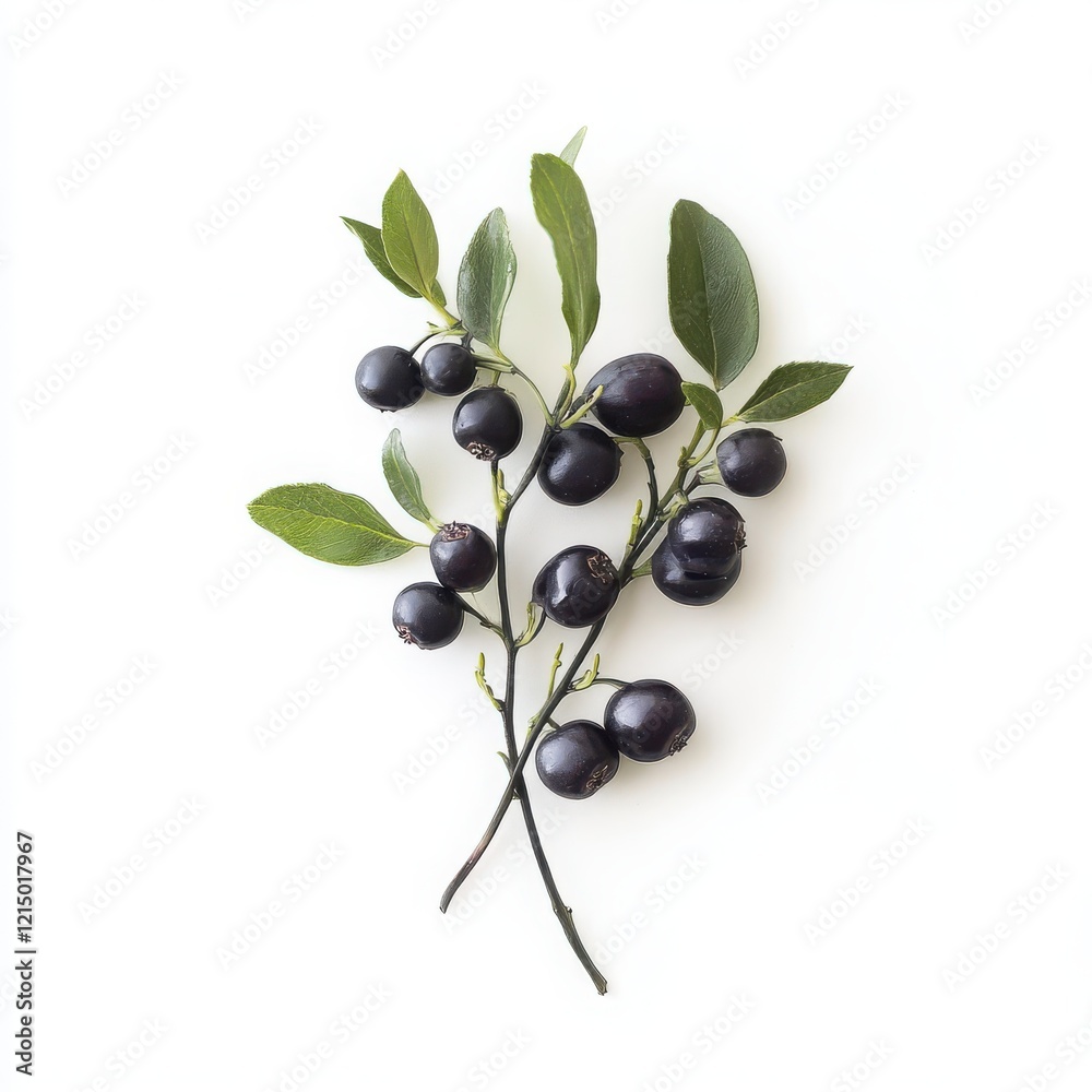 Bilberry isolated on white background Bilberry isolated on white background