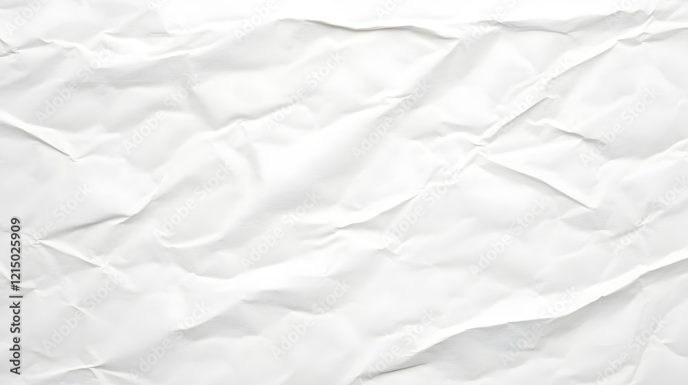Fototapeta premium white paper texture background. crumpled white paper abstract shape background with space paper for text. Color of the Year 2026