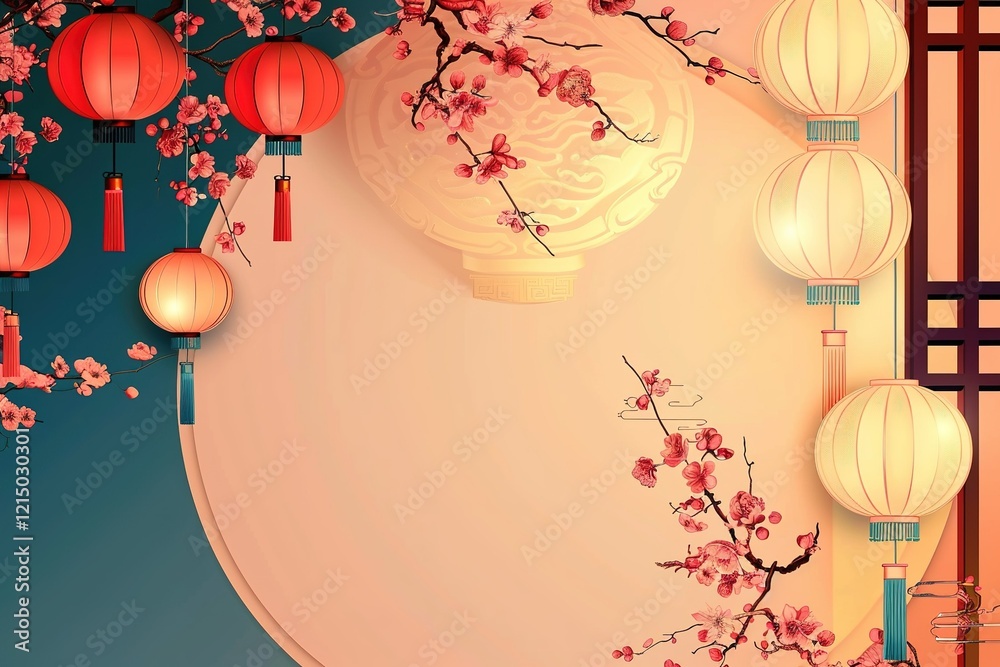 hyper realistic detailed, and blank banner template with text , Mid Autumn Festival , hyper smooth render, banner without text, rule of thirds Intricate Glossy shinny Intricate , hyper realistic detailed, and blank banner template with text , Mid Autumn Festival , hyper smooth render, banner without text, rule of thirds Intricate Glossy shinny Intricate ,