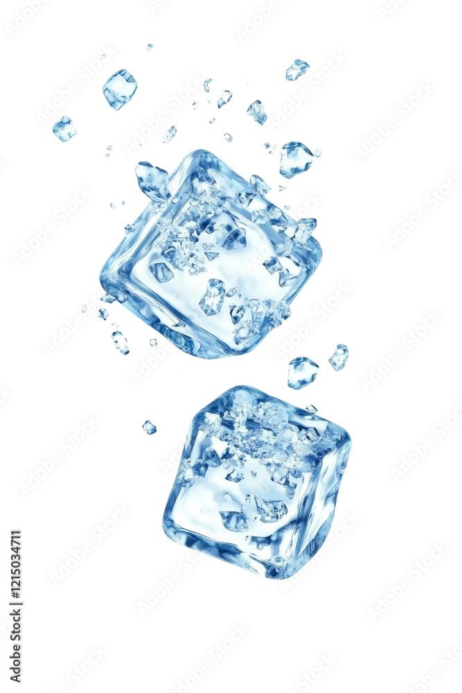 Ice cubes transparent background for use in graphic design and digital projects isolated on transparent background. Ice cubes transparent background for use in graphic design and digital projects isolated on transparent background.