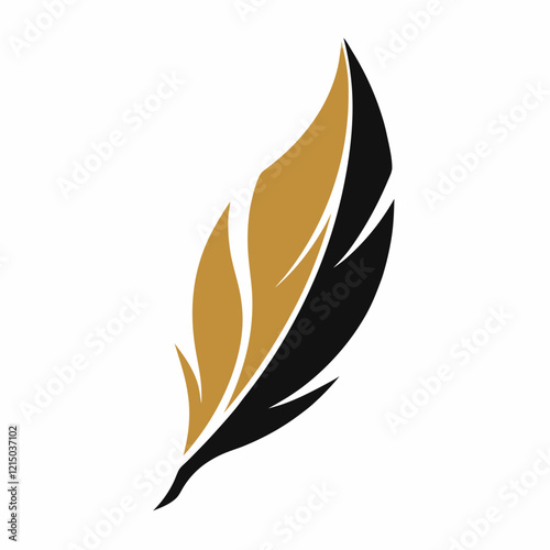 Gold Feather Luxury Design for Fashion Branding