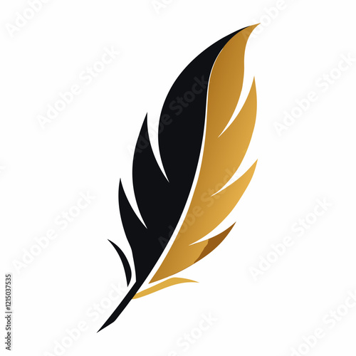 Gold Feather Luxury Design for Fashion Branding