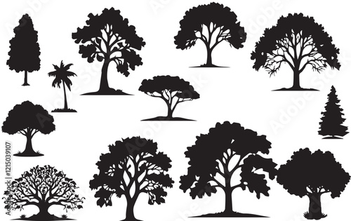 A striking black and white silhouette of a tree, set against a stark white background. The intricate branches extend outward, creating a beautiful, intricate pattern that emphasizes the organic shapes