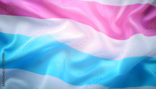 waving transgender pride flag background for international trans day of visibility photo