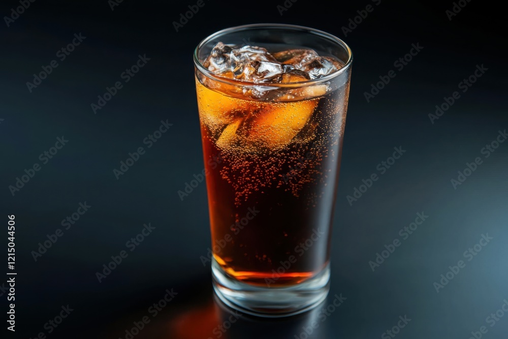 Savoring the crisp refreshment of a cold beverage in a stylish glass under soft studio lighting Savoring the crisp refreshment of a cold beverage in a stylish glass under soft studio lighting
