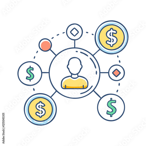 affiliate marketing icon, affiliate marketing vector illustration-simple illustration of affiliate marketing, perfect for affiliate marketing logos and icons