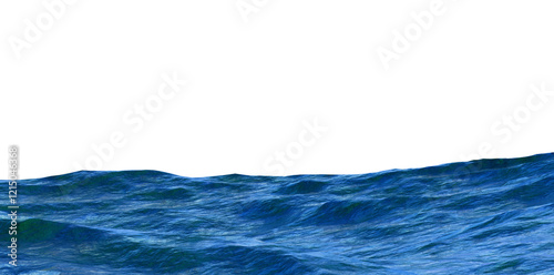 sea ​​ocean isolated against a transparent background 3d render