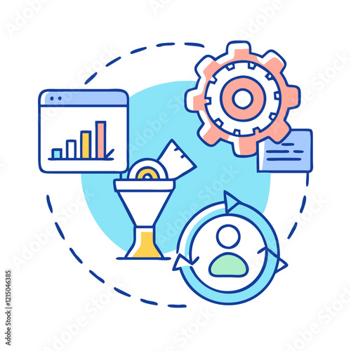 conversion optimization icon, conversion optimization vector illustration-simple illustration of conversion optimization, perfect for conversion optimization logos and icons