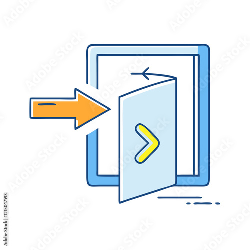 exit intent popup icon, exit intent popup vector illustration-simple illustration of exit intent popup, perfect for exit intent popup logos and icons