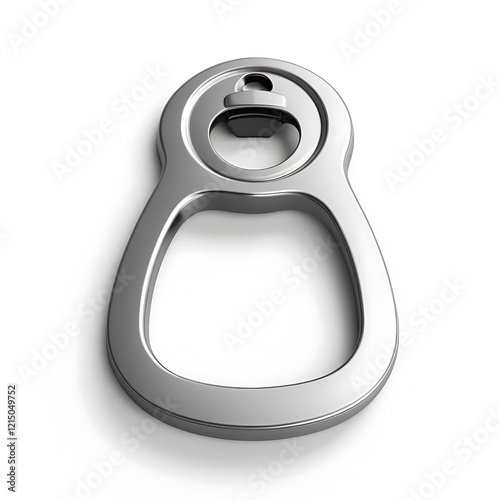 A Sleek Metal Can Opener Design Is Shown