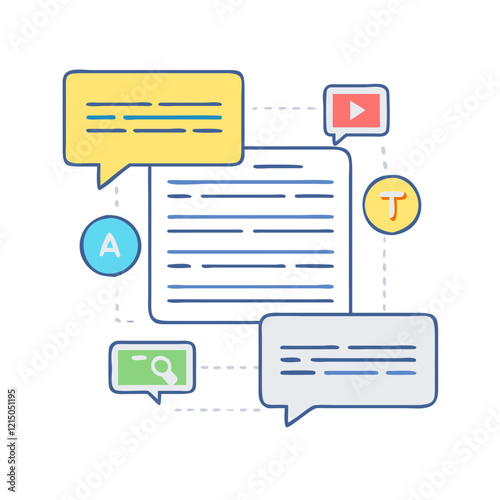 sponsored posts icon, sponsored posts vector illustration-simple illustration of sponsored posts, perfect for sponsored posts logos and icons