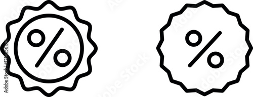 "Discount Icon for Sales and Promotional Offers"