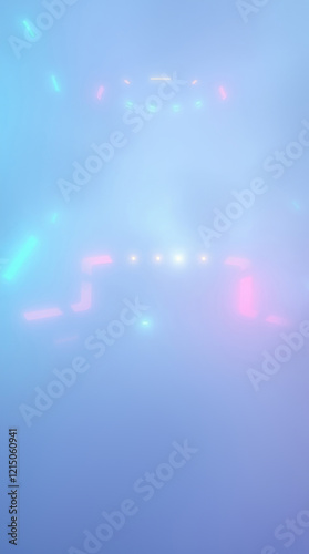 Obraz na płótnie Abstract background with soft glowing lights and misty fog creating a futuristic atmosphere w salonie