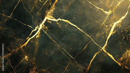 Dark marble texture with golden veins elegant stone surface background abstract luxury design
