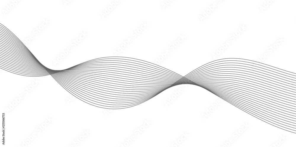 Fototapeta premium Abstract wave line for banner, wallpaper background with wave design. 