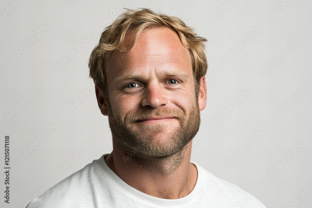 Charismatic Portrait of a Smiling Man with Stylish Beard and Relaxed Casual Outfit, Perfect for Lifestyle and Professional Use Charismatic Portrait of a Smiling Man with Stylish Beard and Relaxed Casual Outfit, Perfect for Lifestyle and Professional Use