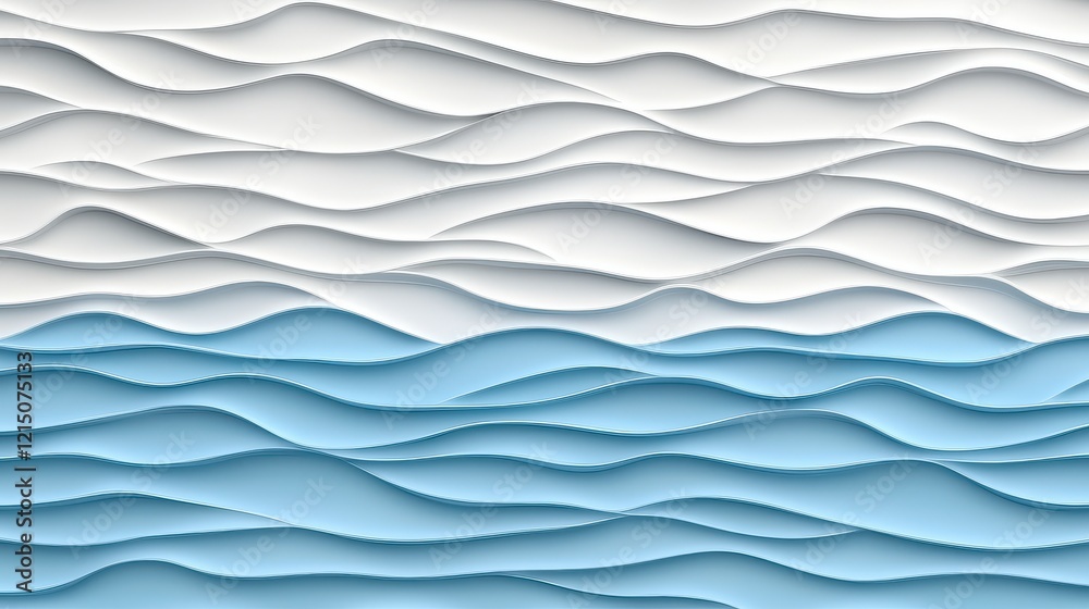 Fototapeta premium Waves of texture abstract art digital design