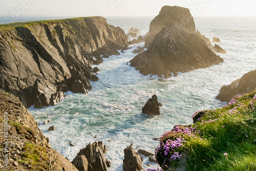 Scheildren, most iconic landscape at Malin Head, Ireland's northernmost point, Wild Atlantic Way, spectacular coastal route. Wonders of nature. Numerous Discovery Points. Co. Donegal photo