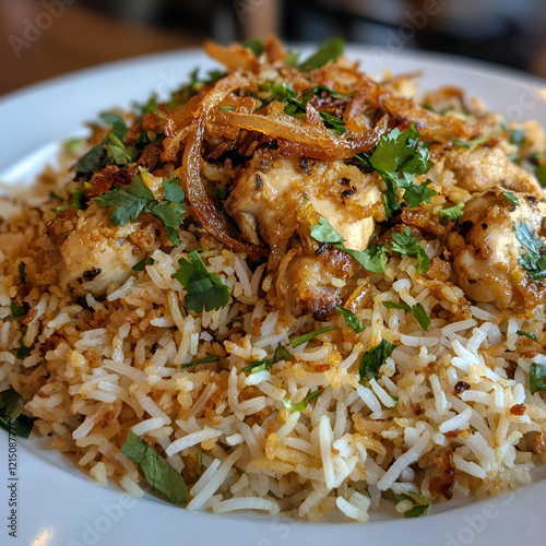 fried rice with chicken