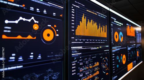 Interactive dashboards displaying trends and insights, symbolizing innovation in analytics photo
