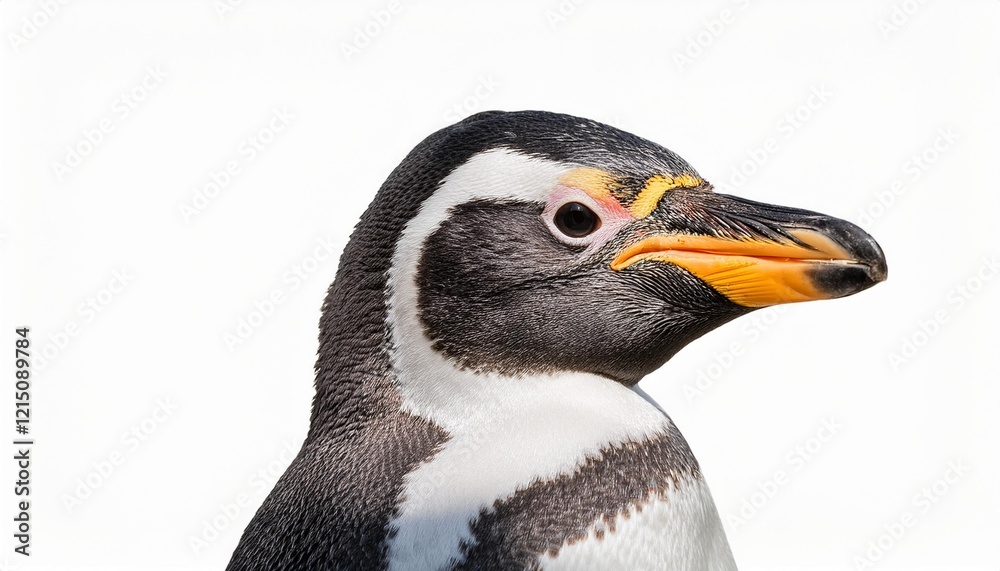 Naklejka premium penguin on a rock