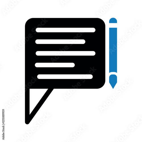 Writing feedback icon.