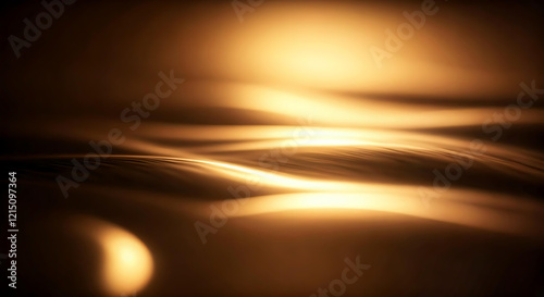 goldener Hintergrund aus Gold Metall in Wellen wellig dynamisch bewegt glänzend gelb leuchtend Edelmetall Oberfläche nahtlos Design zur Dekoration Stil edel luxuriös Luxus wertvoll elegant