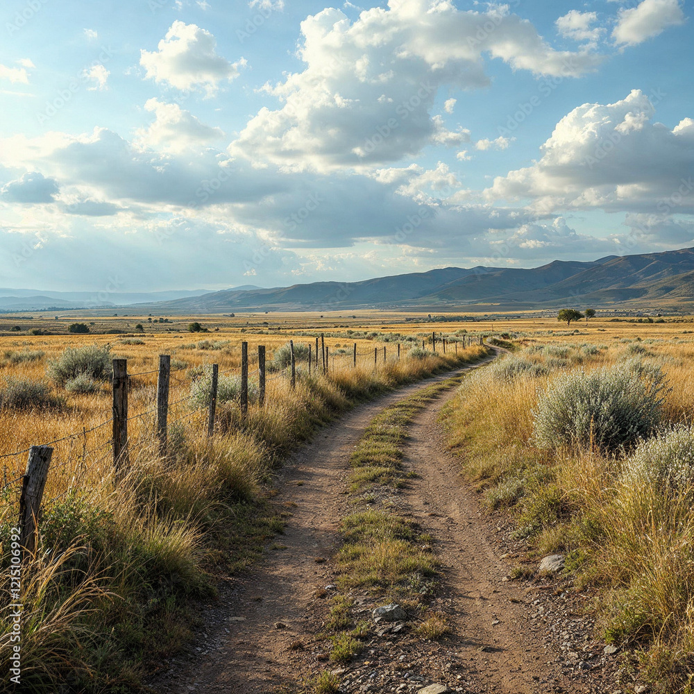 Obraz premium Concept photo of rural, rural landscape