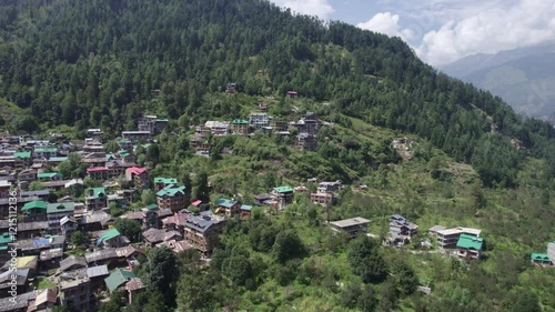 view of the small town in mountains