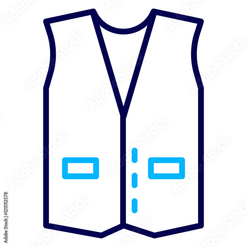 Vest Outline Color icon