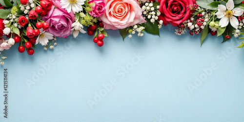 Concept photo of roses with space for text