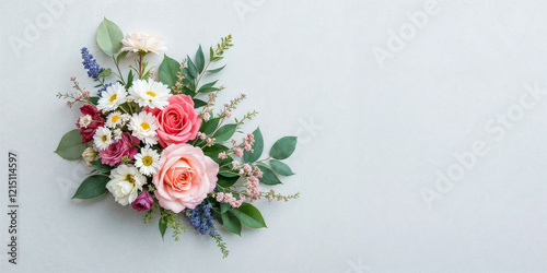 Concept photo of roses with space for text