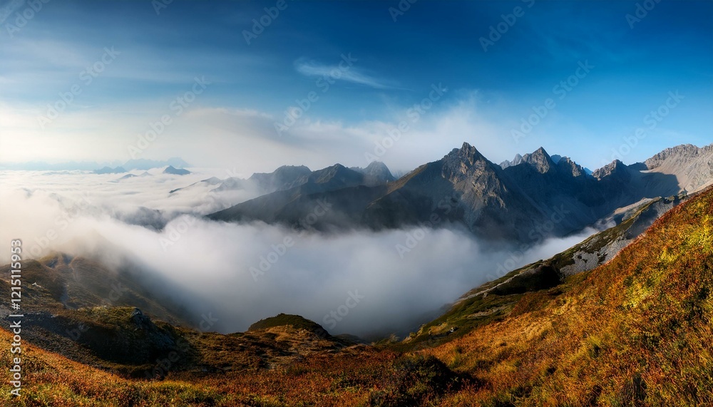 landscape with fog landscape with fog