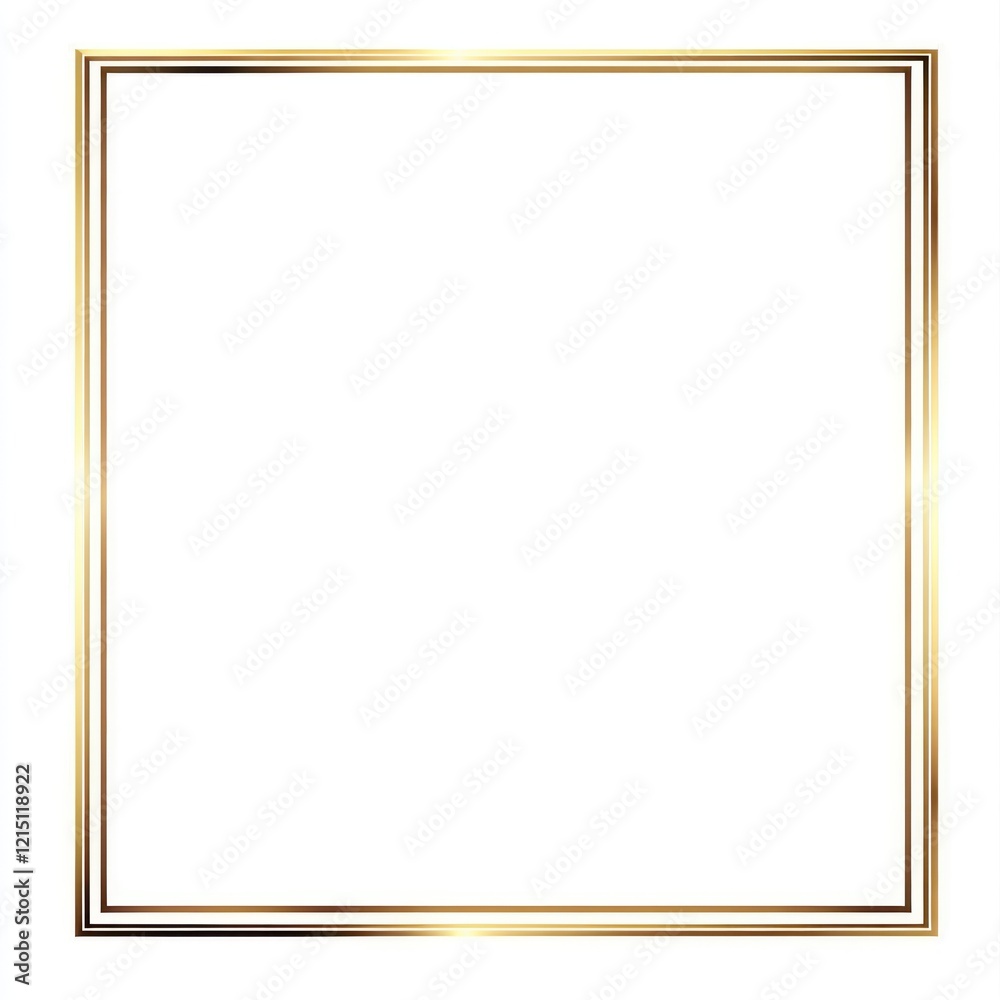 Elegant Golden Double Lined Frame Design Elegant Golden Double Lined Frame Design