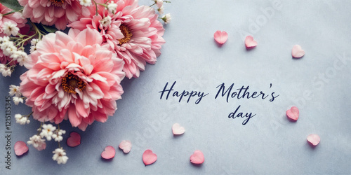 Concept photo of happy mother's day greeting