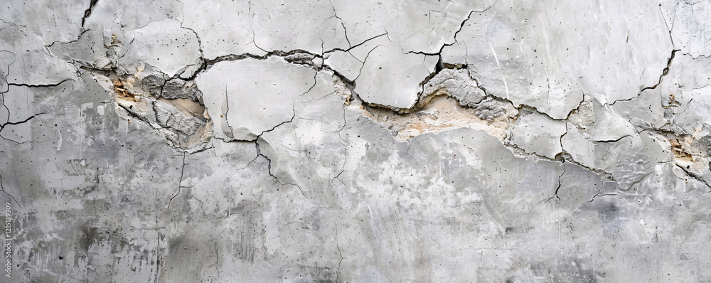 Obraz premium Textured wall with cracked paint