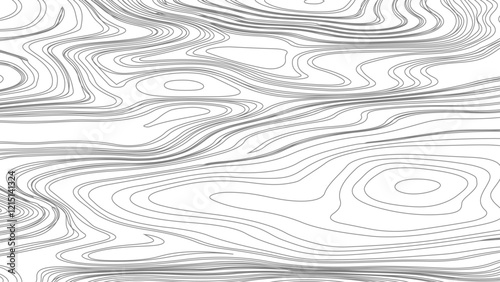 Topographic map contours in hilly or mountainous terrain, similar cartography illustration. Topography and geography map grid abstract backdrop.