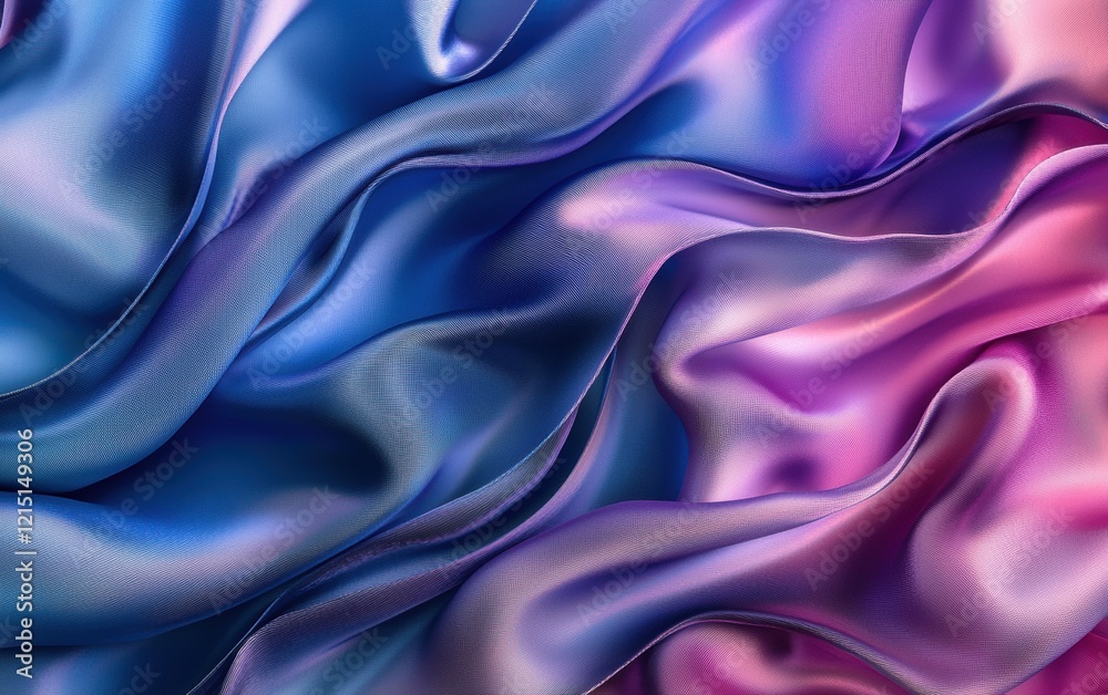 Obraz premium Smooth satin fabric folds with luxurious shine and depth