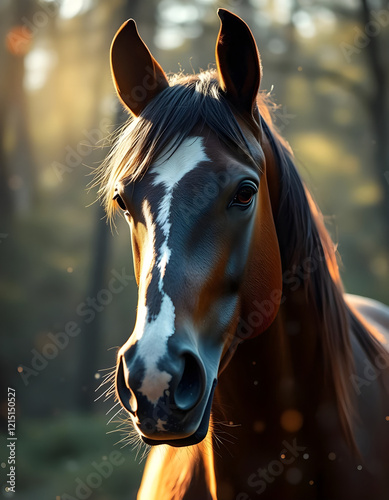 Obraz na płótnie Cheval w salonie
