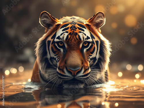 Obraz na płótnie Tigre w salonie