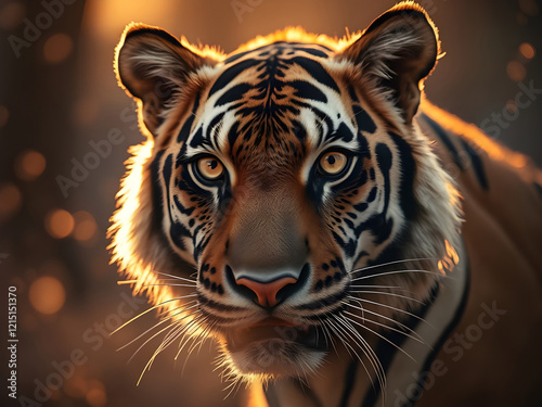 Obraz na płótnie Tigre w salonie