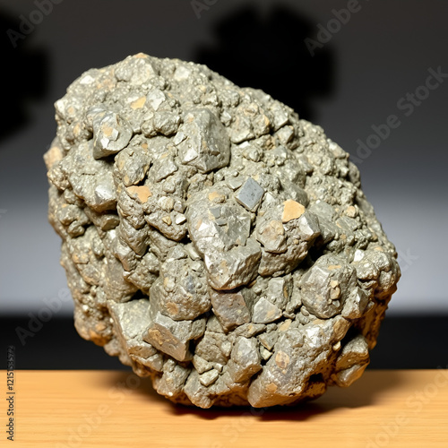 Chondrite Meteorite L6W2 Type isolated, piece of rock formed as an asteroid in the universe at during Solar System creation. The meteorite comes from an asteroid fall impacting Earth at Atacama Desert photo