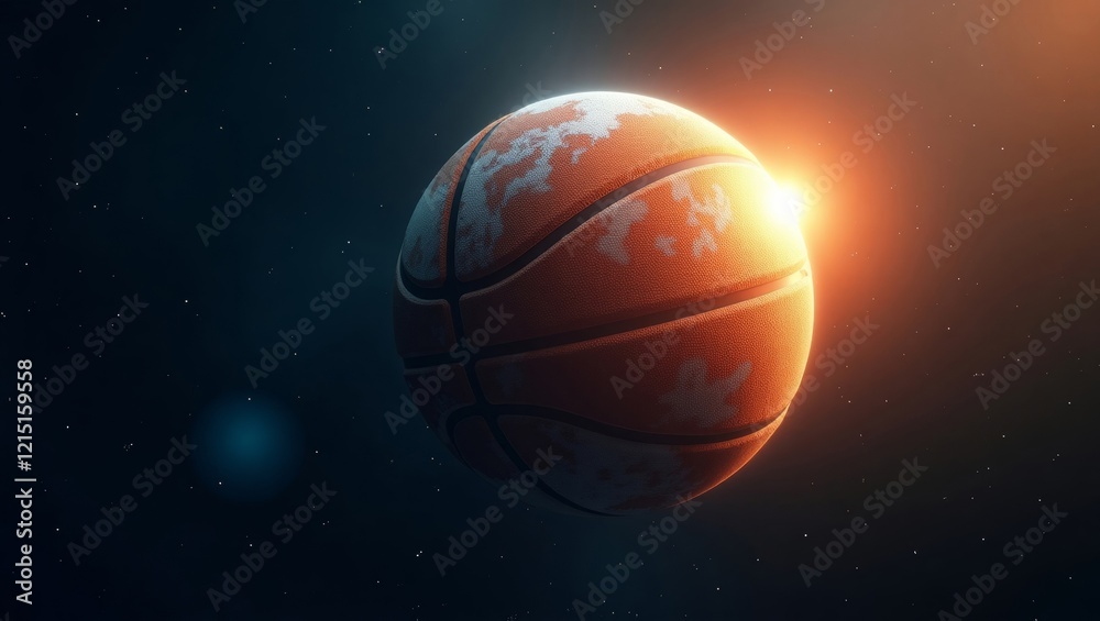 Cosmic basketball planet Cosmic basketball planet