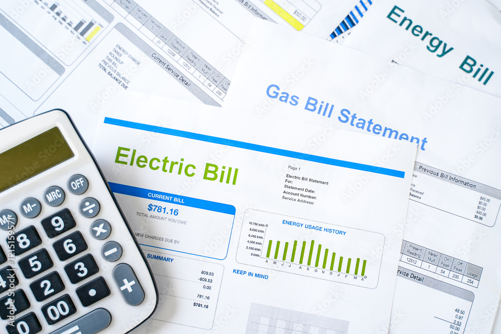 Electric bill statement and home energy consumption Electric bill statement and home energy consumption