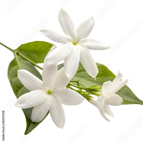 jasmine flower on transparent background
