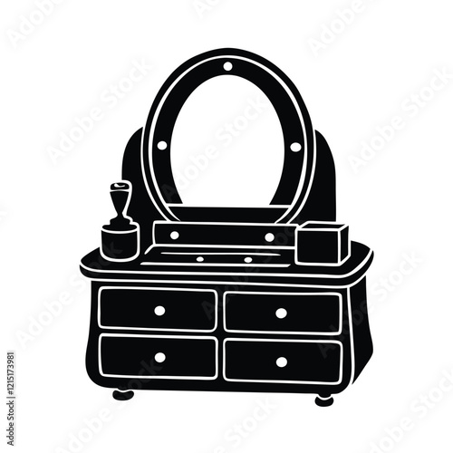 A vanity organizer vector illustration